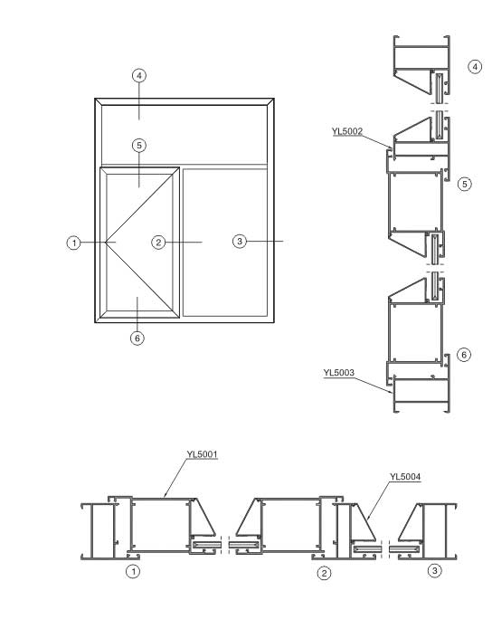 YL50Side-hung Window 